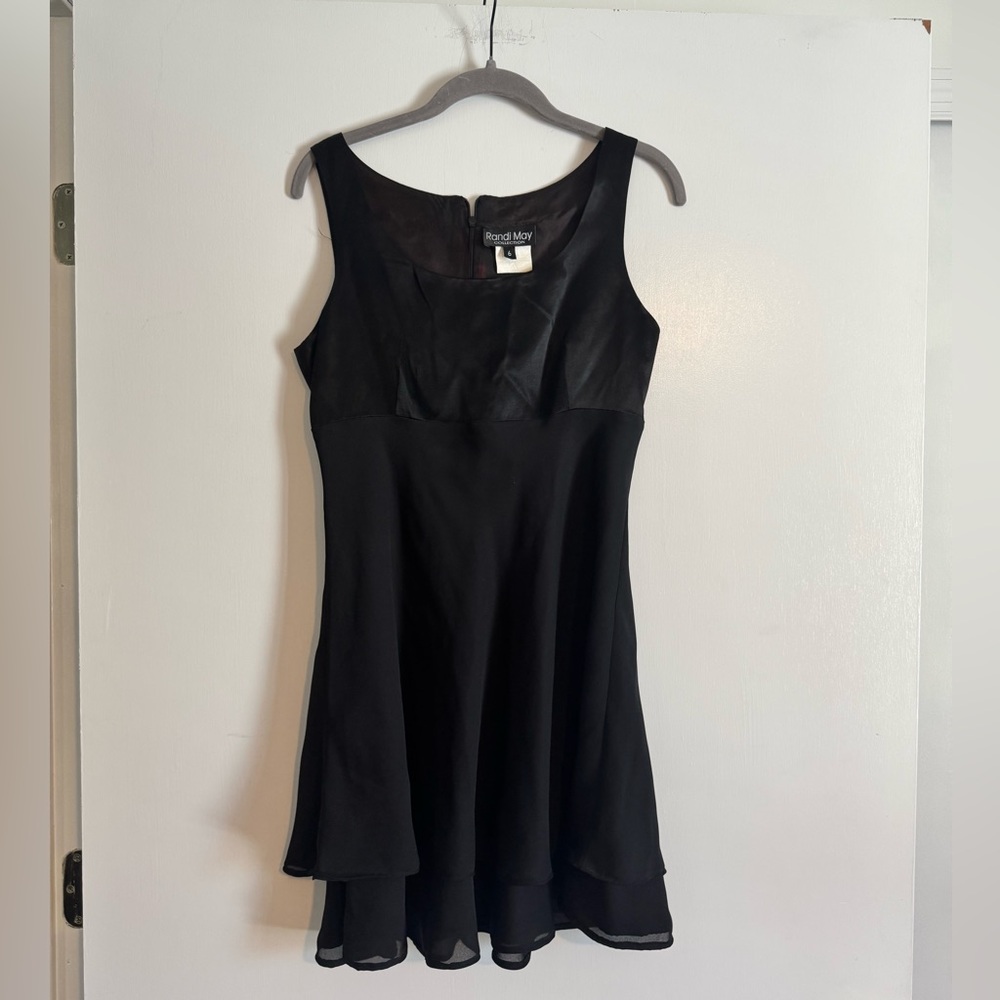 Vintage 80’s Midi Black Dress